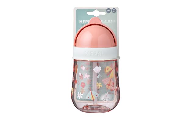 Little Dutch -  Mepal Trinkbecher mit Strohhalm Mio 300 ml - Flowers & Butterflies